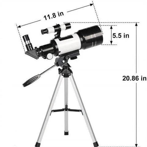 Professional Astronomical Telescope for Moon Watching, 150x Zoom with Tripod