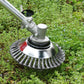 Carbon Steel Weed Brush and Trimmer for Lawns, Driveways, and Paths