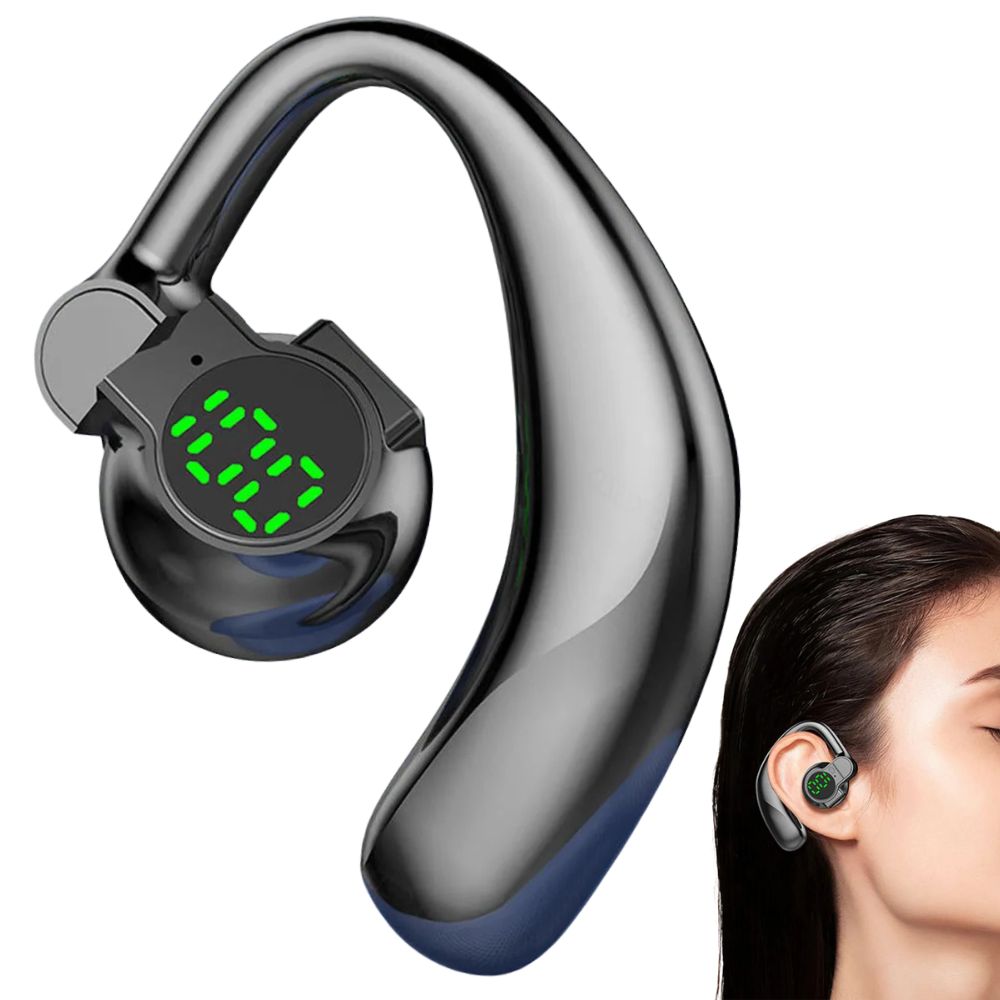 Open Ear Headphones with Air Conduction and Touch Control, 20-Hour Battery