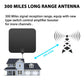 Indoor HDTV Antenna with 37dB Signal Amplifier and 10ft Cable