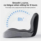Seat Cushion with Memory Foam Core and Curved Backrest, Anti-Slip Base