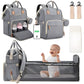 Portable Baby Changing Bag with Convertible Cot and Mosquito Net