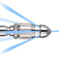 High Pressure Sewer Cleaning Nozzle with Stainless Steel Pointed Tip and Angled Spray Jets