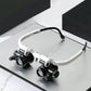 LED Magnifier Headset with Interchangeable 8x/15x/23x Lenses and Dual Adjustable LEDs