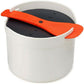 Microwave Rice Cooker with Locking Paddle and Colander, 2 Liter Capacity