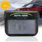Solar Powered Car Window Vent Fan with Dual Airflow and Auto Daylight Operation
