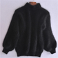 Loose Knit Sweater with Hip Length Cut and Soft Fabric, Vintage Inspired
