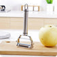 Dual Blade Vegetable Peeler with Julienne Cutter and Stainless Steel Construction All Vera Mart