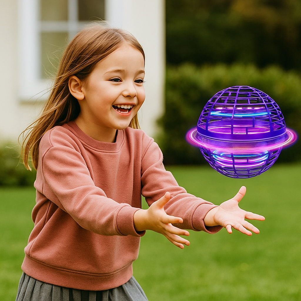 LED Glow Play Ball with Rechargeable Battery and Aerodynamic Flight Design