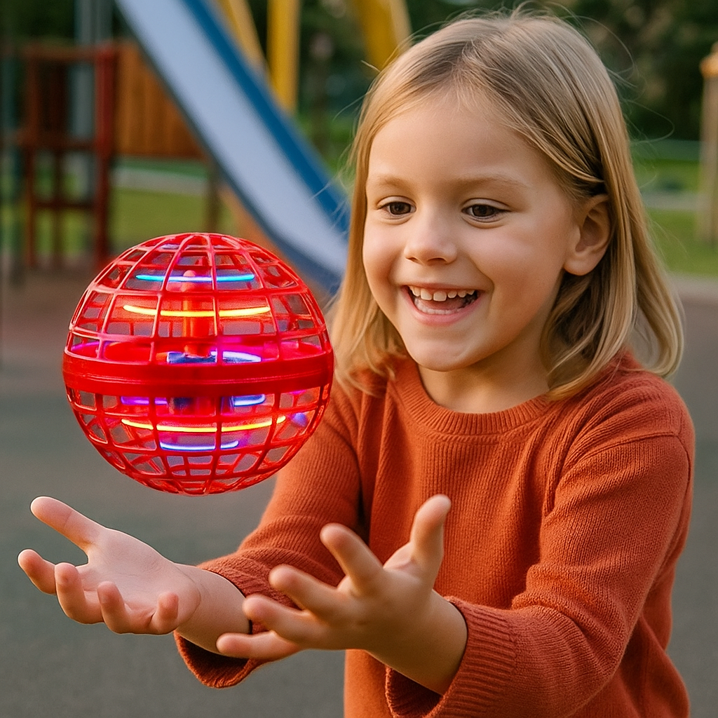 LED Glow Play Ball with Rechargeable Battery and Aerodynamic Flight Design