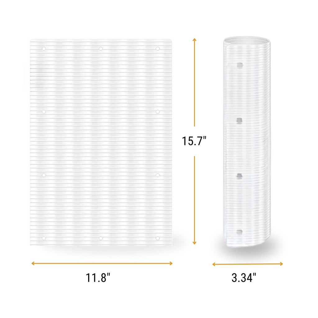 Tree Squirrel Guard Shield with Adjustable Buckle System and Weatherproof Plastic, 6-Pack