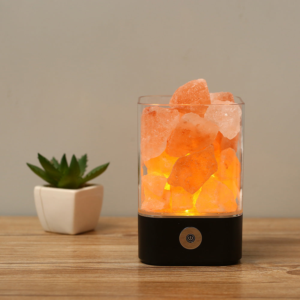 Himalayan Salt Lamp Natural Crystal Ambient Night Light Decor