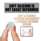 Silicone Toe Protectors with Friction Reducing Cushion and Clear Design, Washable