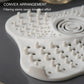 Spiral Rubber Drain Hair Catcher with Suction Cup Base and Lift Handle All Vera Mart