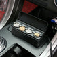 Coin Holder with Snap Closure and Quick Access Release for Car Storage