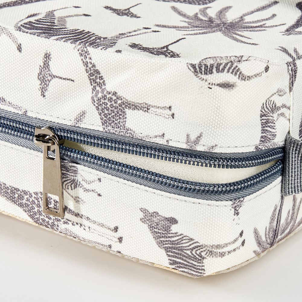Travel Booster Seat with Adjustable Height and Foldable Design for Dining, Washable Cover