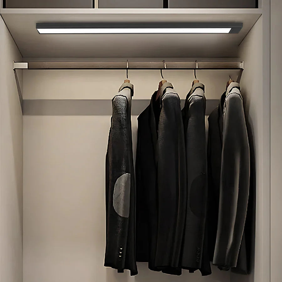 Under Cabinet Motion Sensor Light with Rechargeable Battery and Magnetic Mount, Slim 9mm