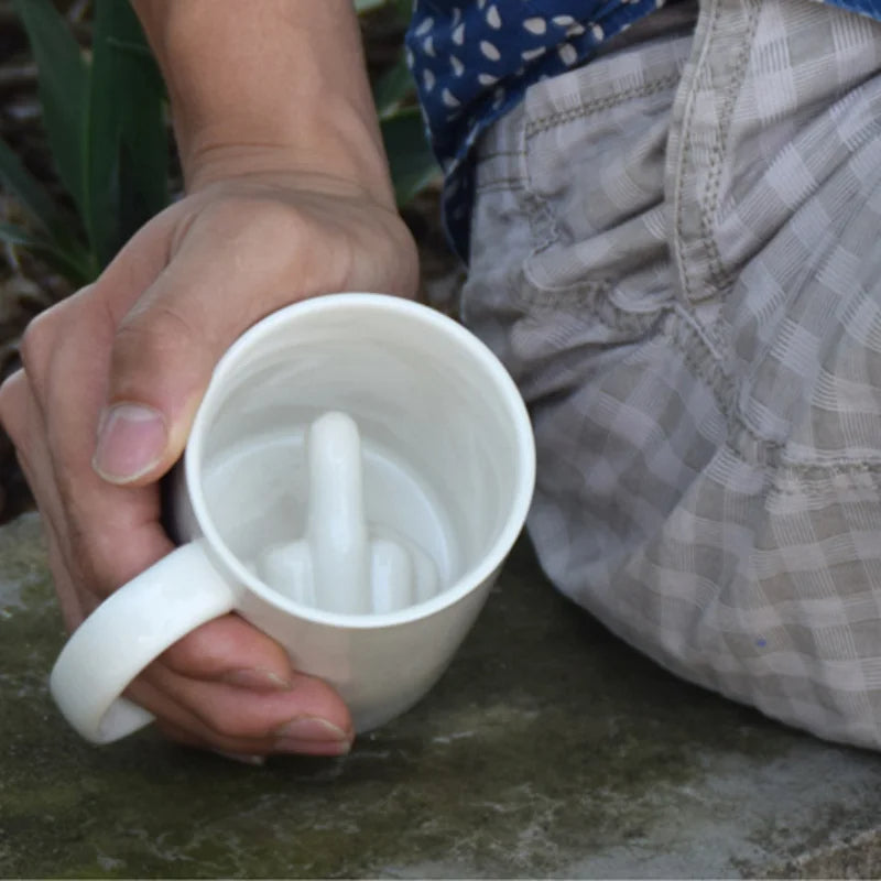 Middle Finger Ceramic Mug - Image 4