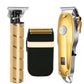 Professional Hair Clippers Cordless Set for Men Gold