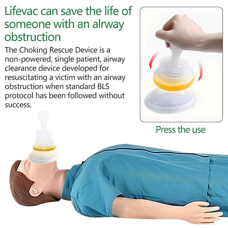 Airway Clearance Device with Manual Squeeze Operation and Universal Mask Fit