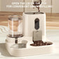 Automatic Gravity Pet Feeder with Dual Bowls and Water Control