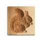 Wooden Cookie Cutter with Seven Seasonal Designs and Press-Lift Mold