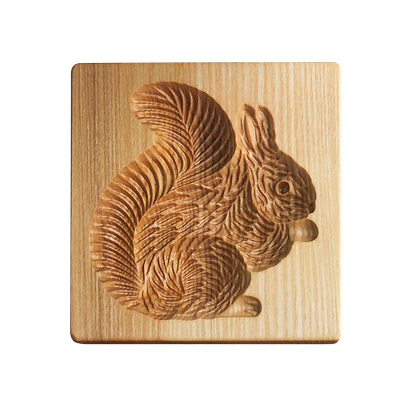 Wooden Cookie Cutter with Seven Seasonal Designs and Press-Lift Mold