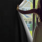 Blackout Window Film with Static Cling and Heat Reduction, Trim-to-Fit Matte Black
