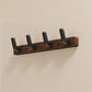 Minimalist Wall Mounted Coat Hook in Wood and Metal