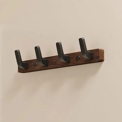 Minimalist Wall Mounted Coat Hook in Wood and Metal