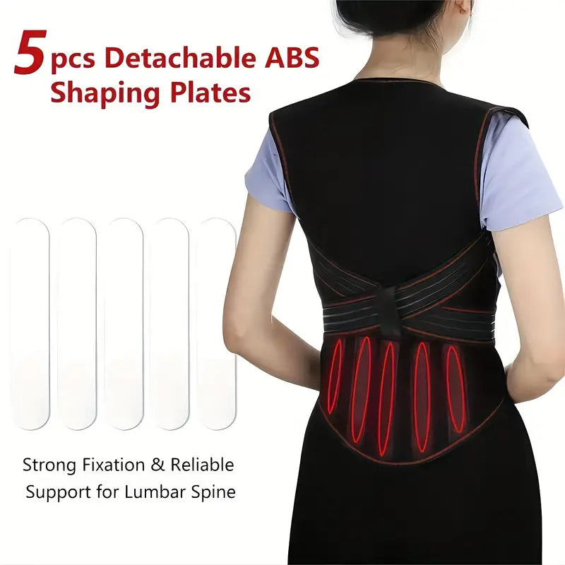 Adjustable Lower Back Support Brace with 108 Magnets and Infrared Heat Therapy
