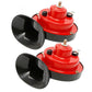 Dual-Tone Vehicle Horn with Universal Bracket and Wiring Harness, Weather Resistant 12V
