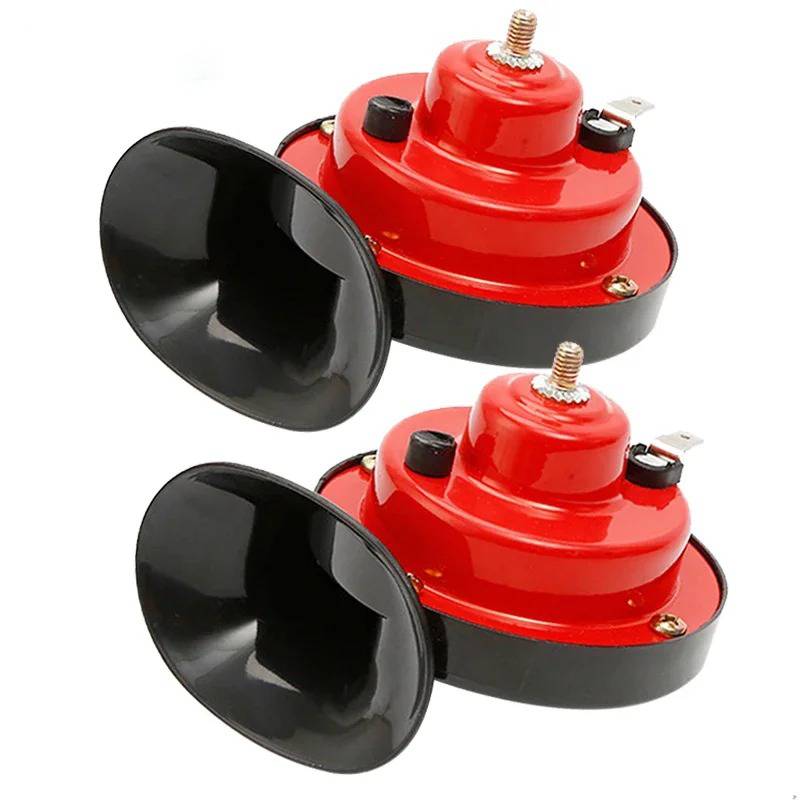 Dual-Tone Vehicle Horn with Universal Bracket and Wiring Harness, Weather Resistant 12V