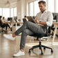 Stretch Cargo Jeans with Six Pockets and Slim Flexible Fit