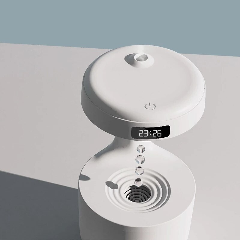 Anti-Gravity Water Drop Humidifier LED Mist Aroma Diffuser