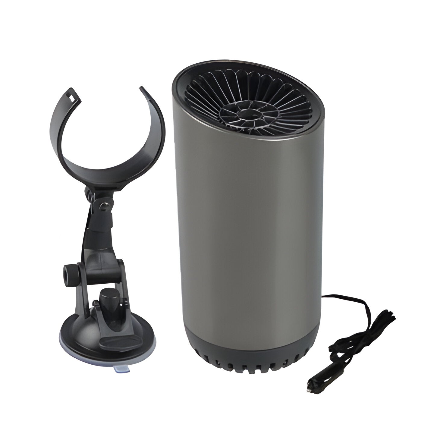12V Car Windshield Defroster and Heater with Dual Suction Cup Mount
