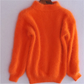 Loose Knit Sweater with Hip Length Cut and Soft Fabric, Vintage Inspired