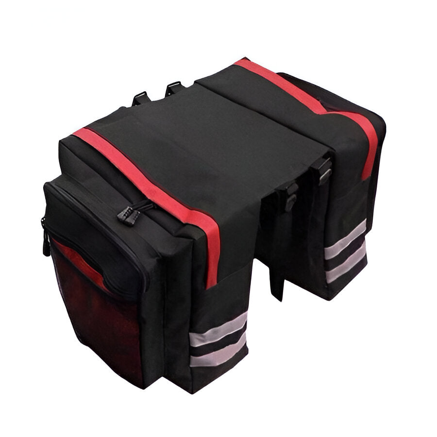 Double Pannier Bike Bag with Rear Rack Mounting and 20L Storage