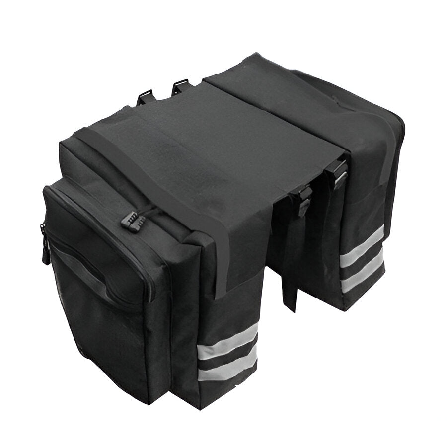 Double Pannier Bike Bag with Rear Rack Mounting and 20L Storage