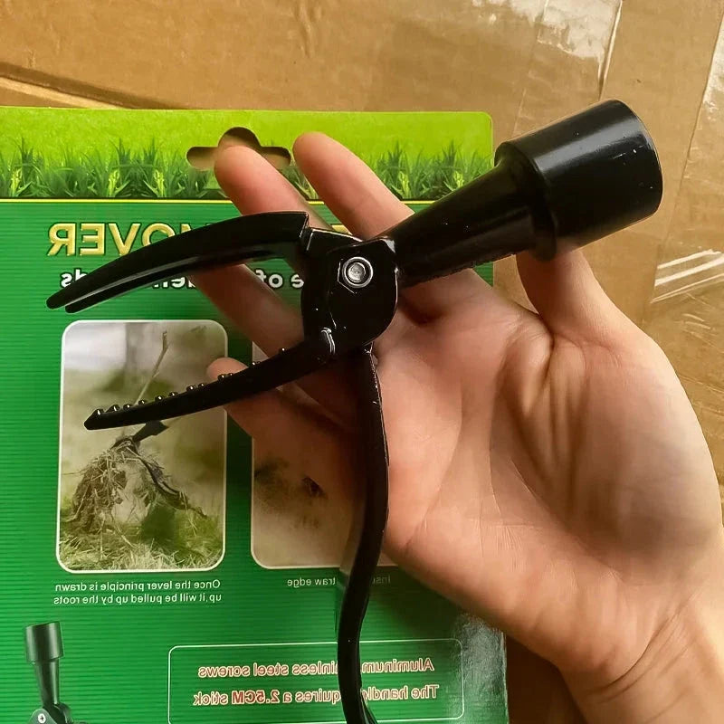 Standing Weed Puller with Barbed Claw Extraction and Detachable Design