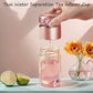 Glass Tea Infuser Bottle with Tilt Separation Filter and Double Wall Insulation