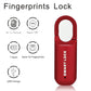 Fingerprint Padlock with 10-Print Storage and Zinc Alloy Body, 0.2 Second Recognition