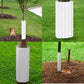 Tree Squirrel Guard Shield with Adjustable Buckle System and Weatherproof Plastic, 6-Pack