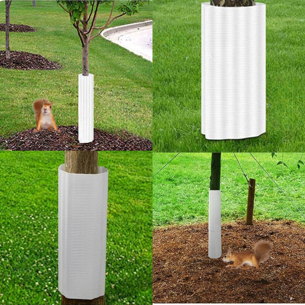 Tree Squirrel Guard Shield with Adjustable Buckle System and Weatherproof Plastic, 6-Pack