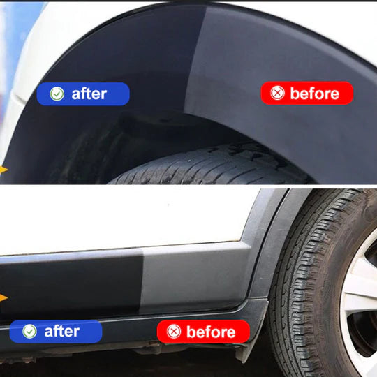 Premium Car Plastic Restorer and Black Gloss Coating Solution