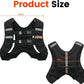 sjbackyard Adjustable Weighted Training Vest with Reflective Stripes