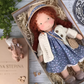 Soft Cotton Doll with Wool Stuffing and Neutral Features for Toddlers