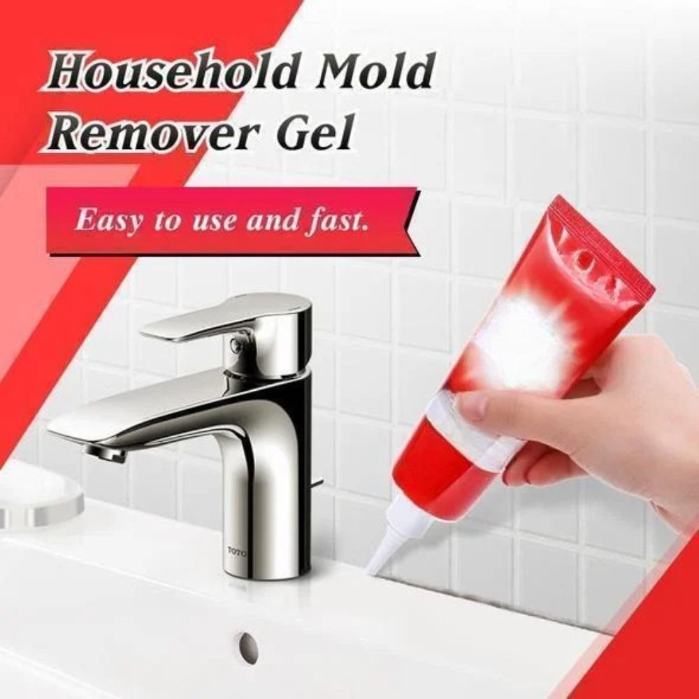 Mold and Mildew Stain Remover Gel for Bathroom Surfaces