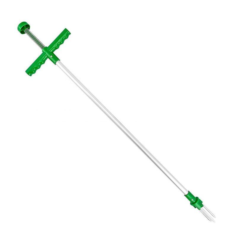 Standing Weed Puller with Triple Steel Claws and Foot Pedal, 50cm Handle