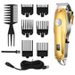 Professional Hair Clippers Cordless Set for Men Gold